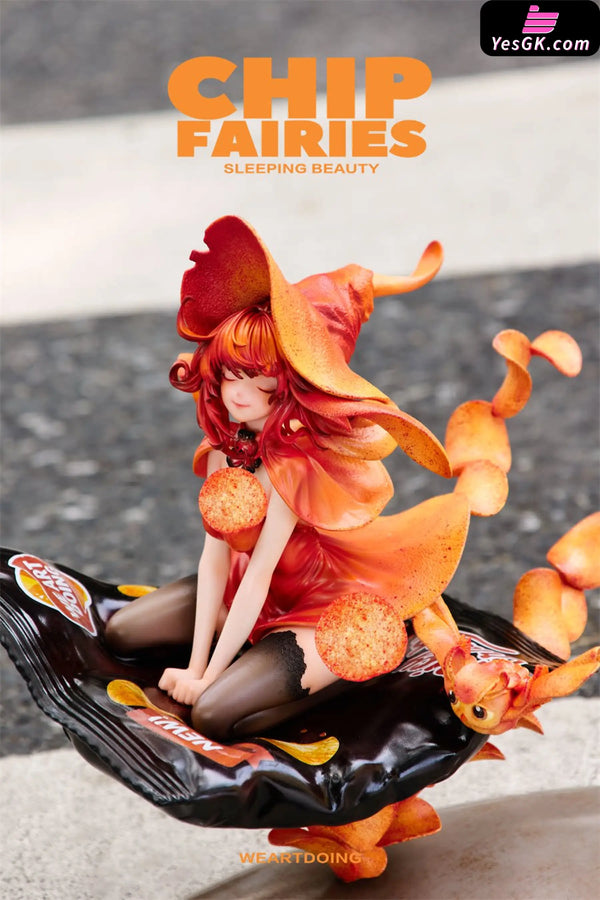 Sleeping Beauty Chip Fairies Statue - WeArtDoing Studio