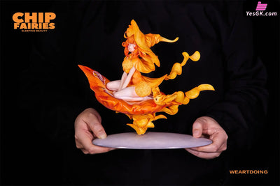 Sleeping Beauty Chip Fairies Statue - WeArtDoing Studio