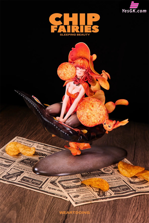 Sleeping Beauty Chip Fairies Statue - WeArtDoing Studio