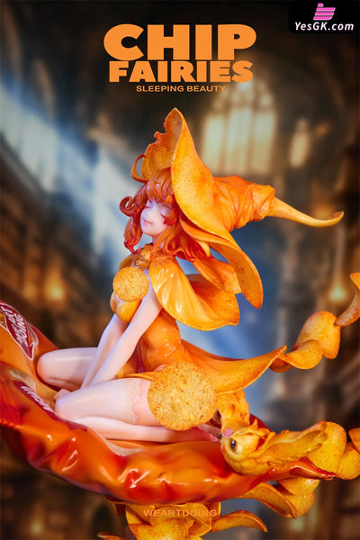 Sleeping Beauty Chip Fairies Statue - WeArtDoing Studio