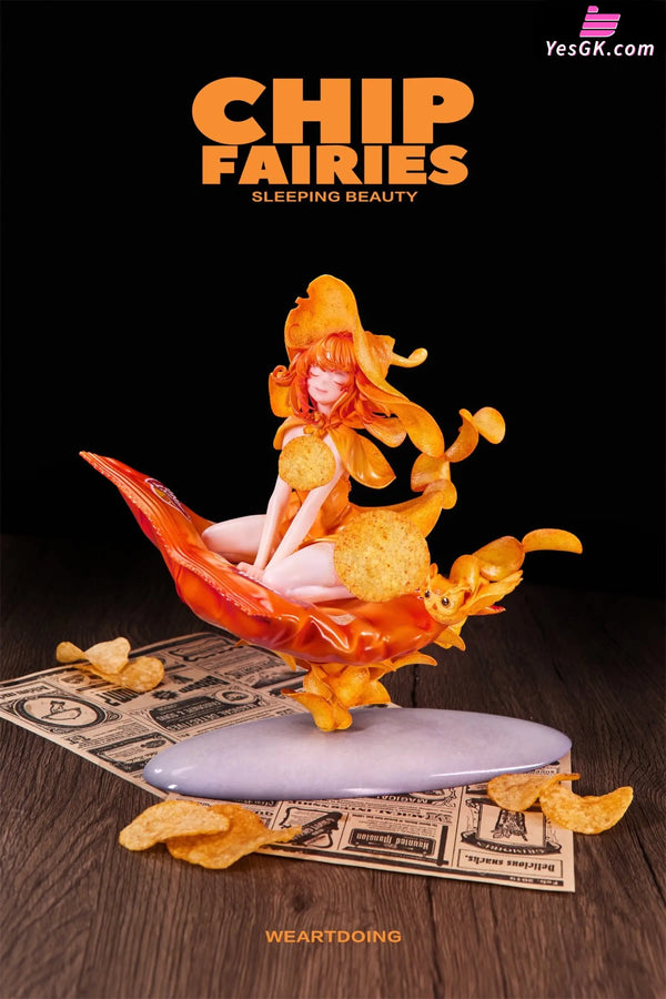 Sleeping Beauty Chip Fairies Statue - WeArtDoing Studio