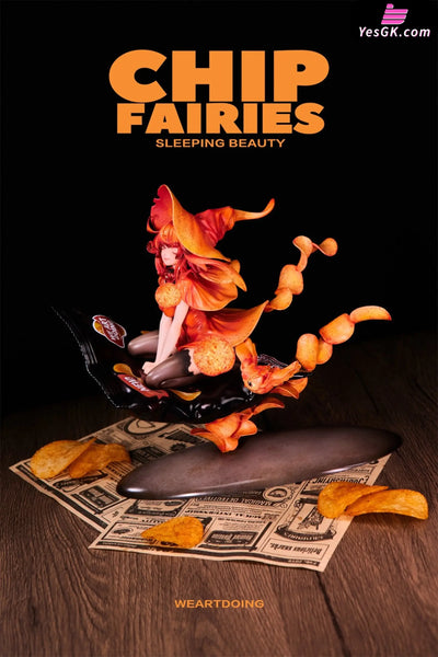Sleeping Beauty Chip Fairies Statue - WeArtDoing Studio