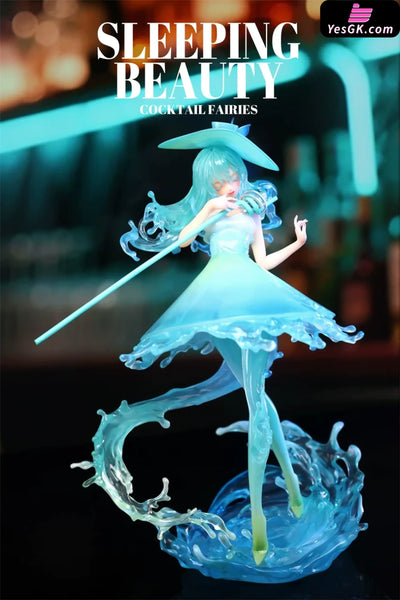 Sleeping Beauty Cocktail Fairies: Blue Margatita & Pink Lady Statue - WeArtDoing Studio