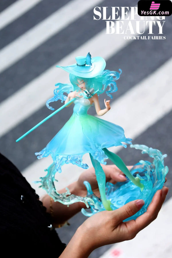 Sleeping Beauty Cocktail Fairies: Blue Margatita & Pink Lady Statue - WeArtDoing Studio