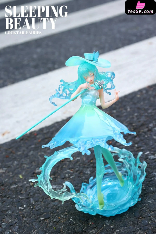 Sleeping Beauty Cocktail Fairies: Blue Margatita & Pink Lady Statue - WeArtDoing Studio
