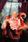 Sleeping Beauty Cthulhu Girl: Abyss Bloom & Phantom Blue & Crimson Tide Statue - WeArtDoing Studio