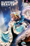 Sleeping Beauty Cthulhu Girl: Abyss Bloom & Phantom Blue & Crimson Tide Statue - WeArtDoing Studio