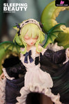 Sleeping Beauty Cthulhu Girl: Abyss Bloom & Phantom Blue & Crimson Tide Statue - WeArtDoing Studio