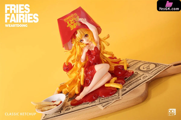 Sleeping Beauty Fries Fairies: Classic Ketchup & Wasabi Statue - WeArtDoing Studio
