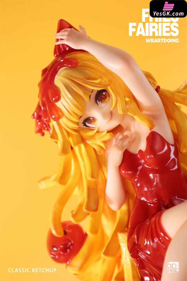 Sleeping Beauty Fries Fairies: Classic Ketchup & Wasabi Statue - WeArtDoing Studio