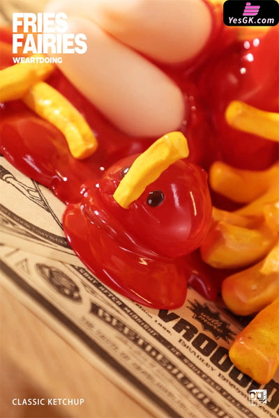 Sleeping Beauty Fries Fairies: Classic Ketchup & Wasabi Statue - WeArtDoing Studio