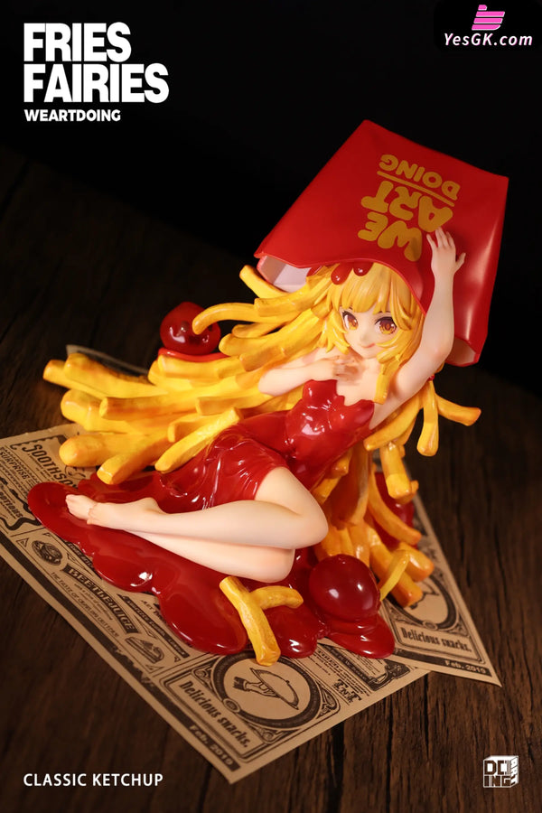 Sleeping Beauty Fries Fairies: Classic Ketchup & Wasabi Statue - WeArtDoing Studio