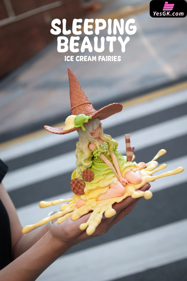 Sleeping Beauty Ice Cream Fairies: Vanilla & Matcha & Chocolate Statue - WeArtDoing Studio