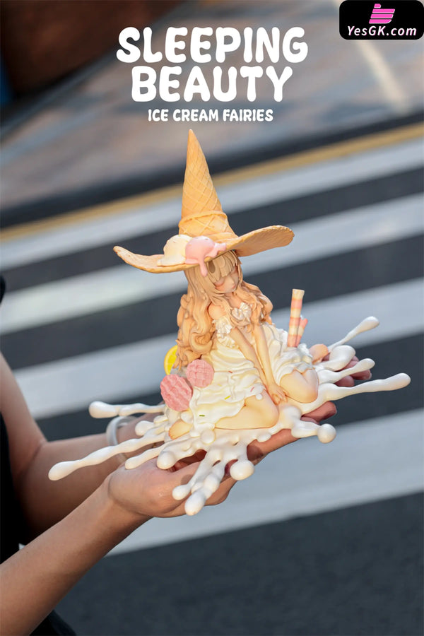 Sleeping Beauty Ice Cream Fairies: Vanilla & Matcha & Chocolate Statue - WeArtDoing Studio