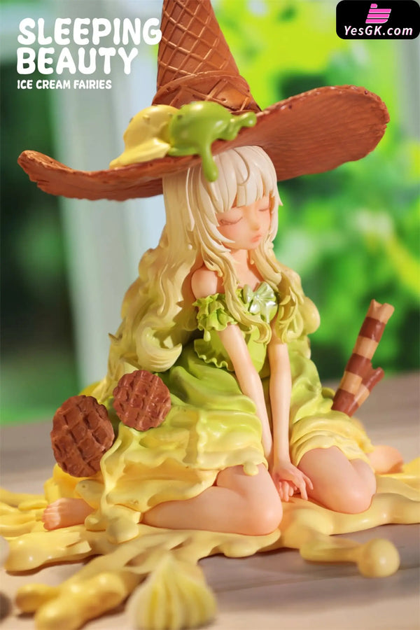 Sleeping Beauty Ice Cream Fairies: Vanilla & Matcha & Chocolate Statue - WeArtDoing Studio