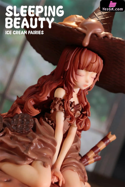 Sleeping Beauty Ice Cream Fairies: Vanilla & Matcha & Chocolate Statue - WeArtDoing Studio