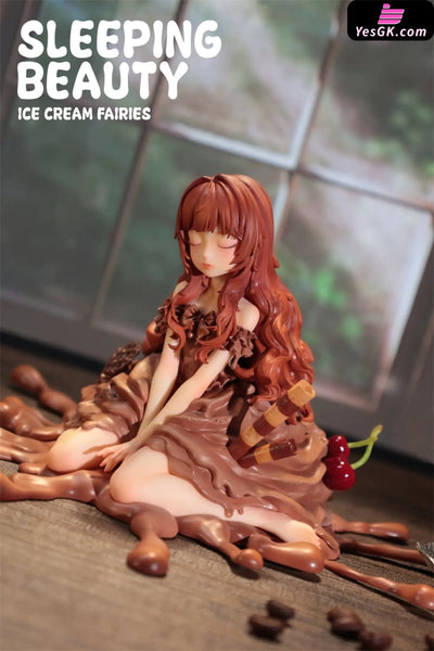 Sleeping Beauty Ice Cream Fairies: Vanilla & Matcha & Chocolate Statue - WeArtDoing Studio