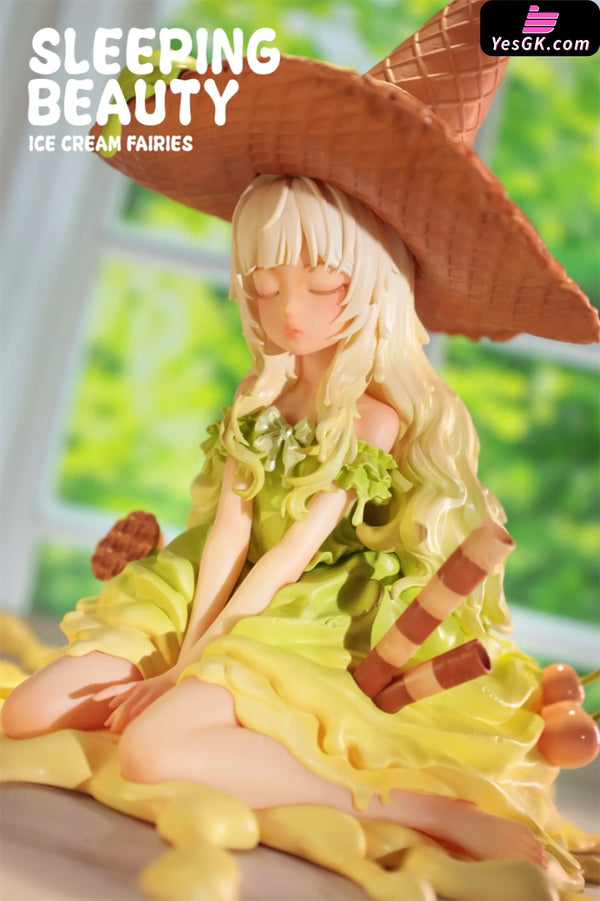 Sleeping Beauty Ice Cream Fairies: Vanilla & Matcha & Chocolate Statue - WeArtDoing Studio