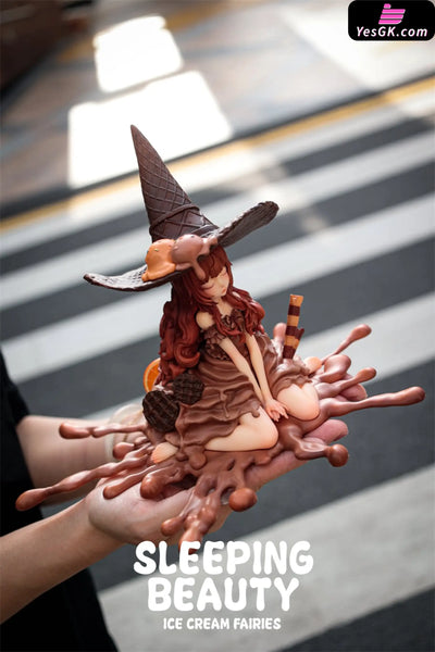 Sleeping Beauty Ice Cream Fairies: Vanilla & Matcha & Chocolate Statue - WeArtDoing Studio