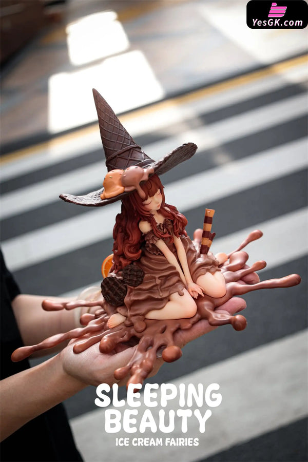 Sleeping Beauty Ice Cream Fairies: Vanilla & Matcha & Chocolate Statue - WeArtDoing Studio