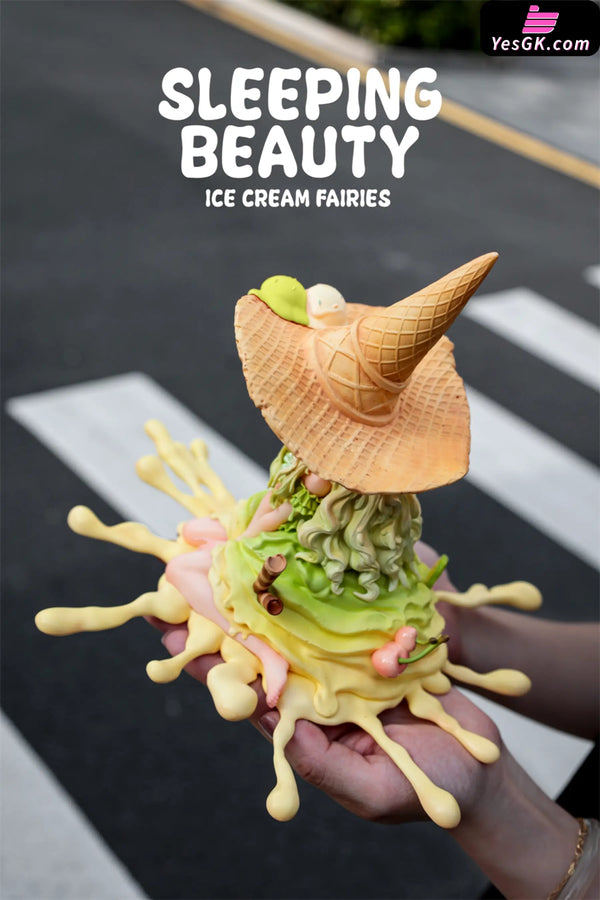 Sleeping Beauty Ice Cream Fairies: Vanilla & Matcha & Chocolate Statue - WeArtDoing Studio