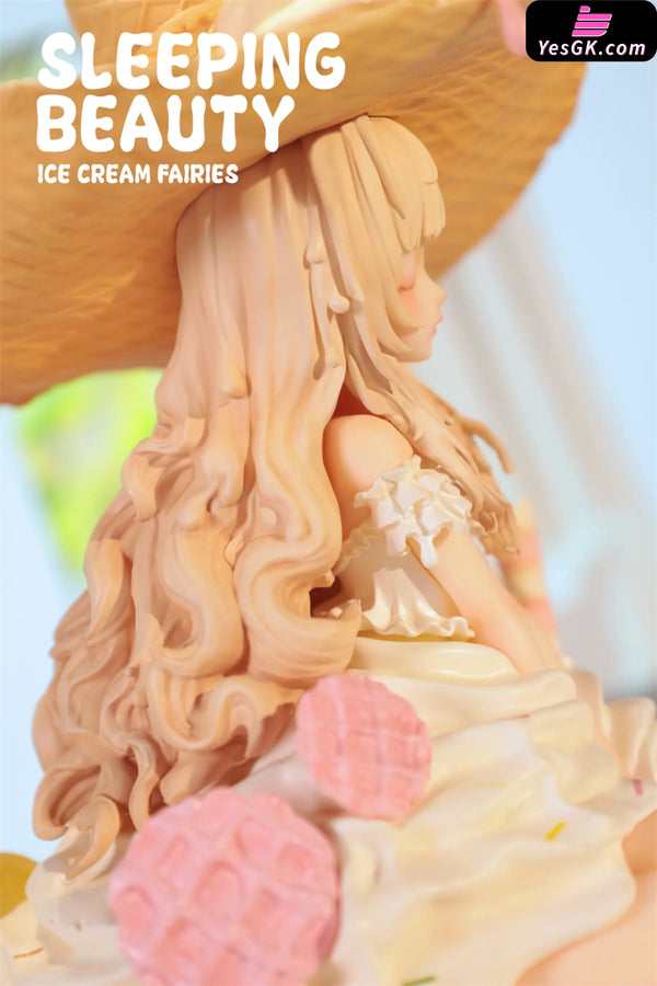 Sleeping Beauty Ice Cream Fairies: Vanilla & Matcha & Chocolate Statue - WeArtDoing Studio