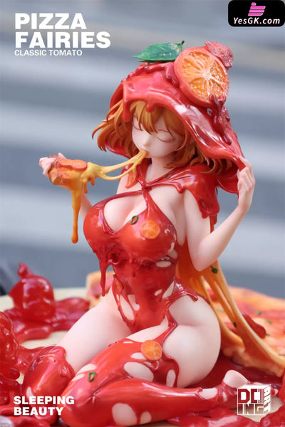 Sleeping Beauty Pizza Fairies: Cheese Supreme & Classic Tomato Statue - WeArtDoing Studio