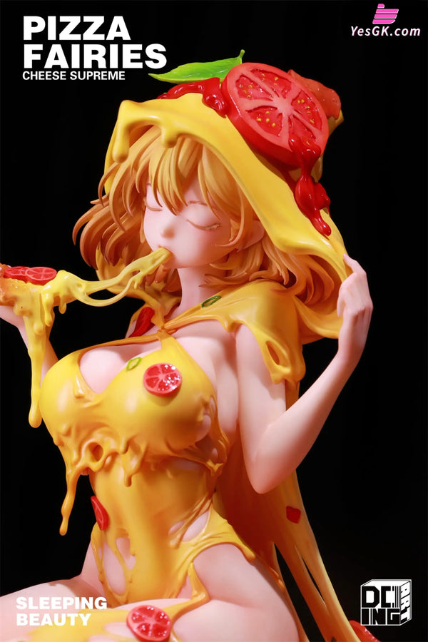 Sleeping Beauty Pizza Fairies: Cheese Supreme & Classic Tomato Statue - WeArtDoing Studio