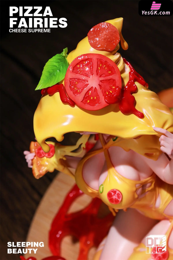 Sleeping Beauty Pizza Fairies: Cheese Supreme & Classic Tomato Statue - WeArtDoing Studio