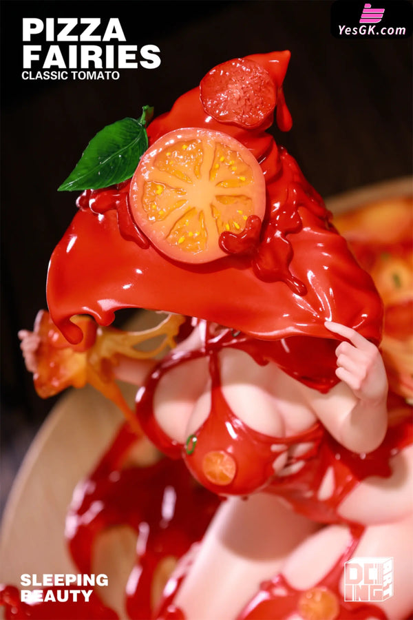 Sleeping Beauty Pizza Fairies: Cheese Supreme & Classic Tomato Statue - WeArtDoing Studio