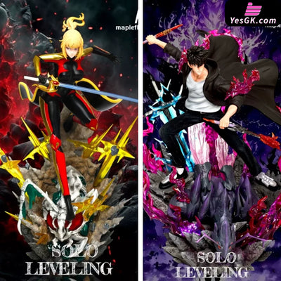 Solo Leveling Sung Jin Woo & Cha Hae In 1/6 GK Statue - Mapleflare Studio [Pre-Order] - Solo Leveling