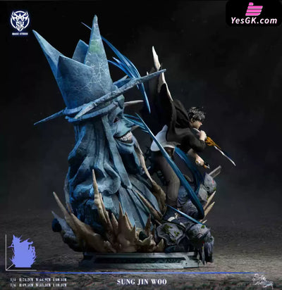 Solo Leveling Sung Jin Woo VS Praise the God GK Statue - Mask Studio [Pre-Order] - Solo Leveling