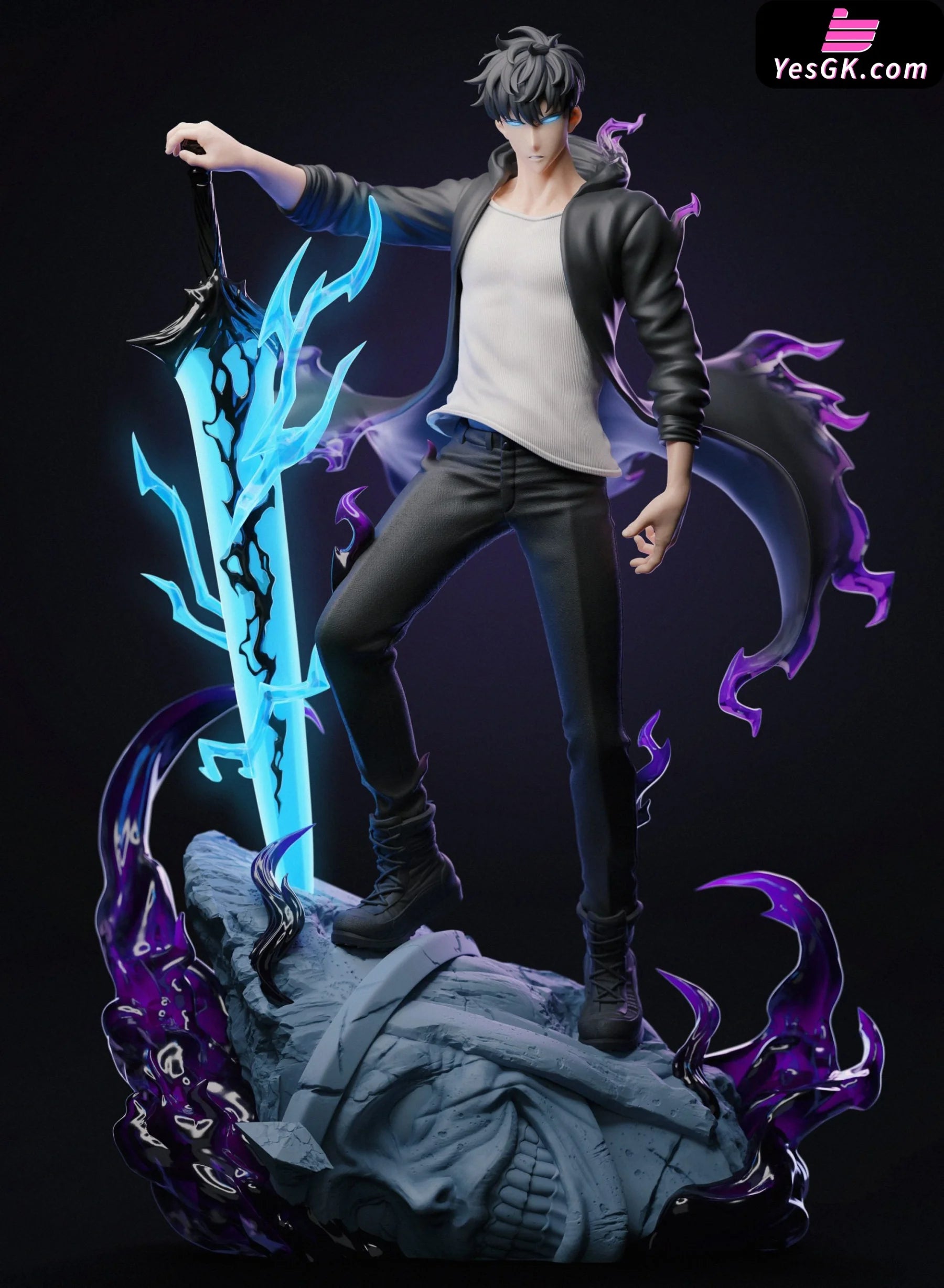 Solo Leveling The Shadow Monarch Awakening Jin Woo Resin Statue - Player 1 Studio [Pre-Order] Others