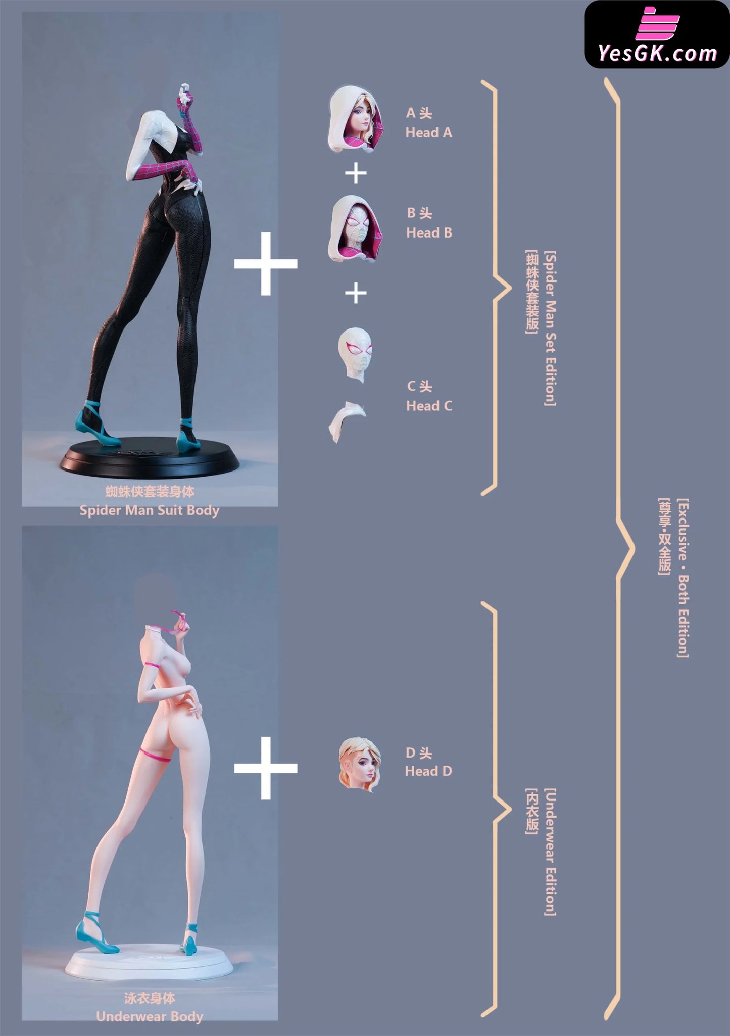 Spider-Man: Across The Spider-Verse Gwen Stacy Resin Statue - Super Sexy Studio [Pre-Order] Marvel