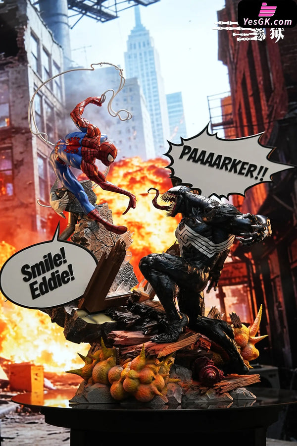 Spider-Man VS Venom Battle Scene Statue - 27abyss Studio