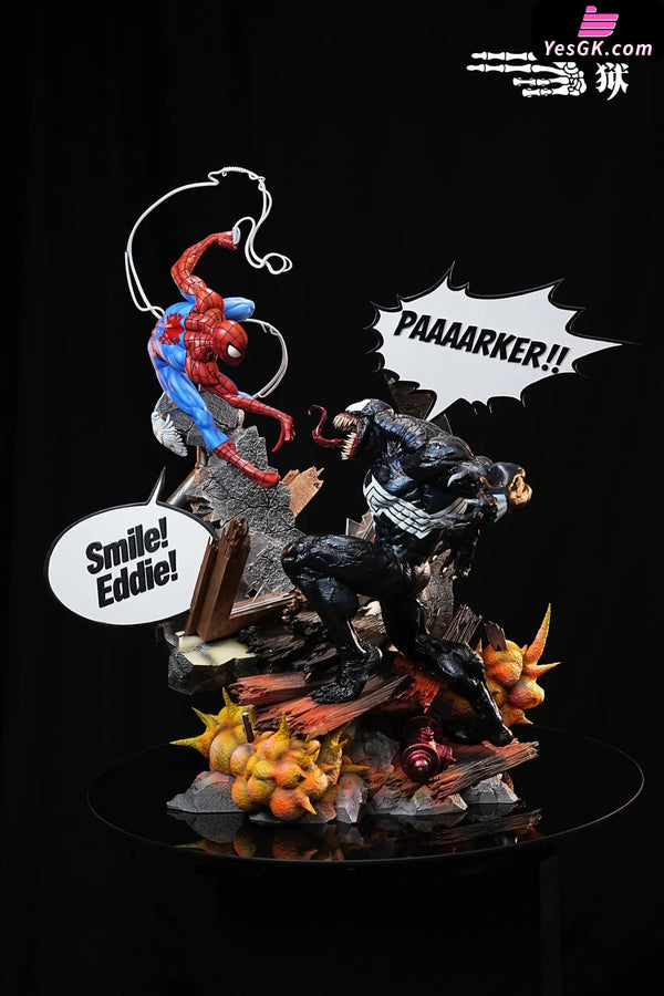 Spider-Man VS Venom Battle Scene Statue - 27abyss Studio