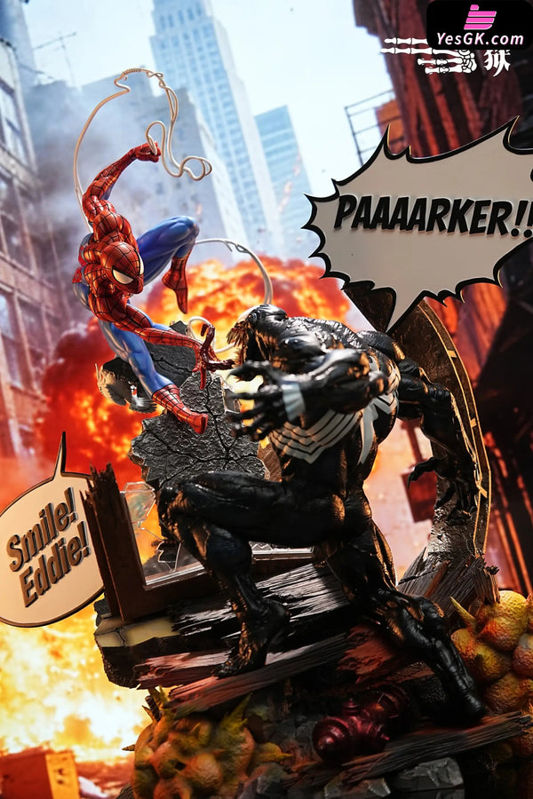 Spider-Man VS Venom Battle Scene Statue - 27abyss Studio