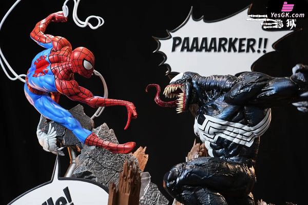 Spider-Man VS Venom Battle Scene Statue - 27abyss Studio