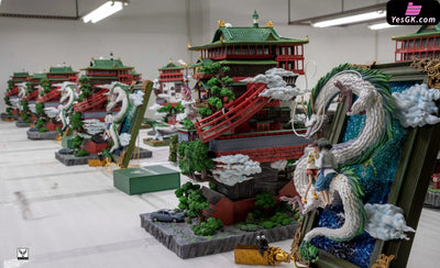 Spirited Away Chihiro Ogino & Haku Statue - White Deer Studio [In-Stock] Miyazaki Anime