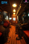 Spirited Away Hayao Miyazaki Desktop Scene Series 011 Sea Train GK Statue - OPM Studio [In-Stock] - Full Payment
