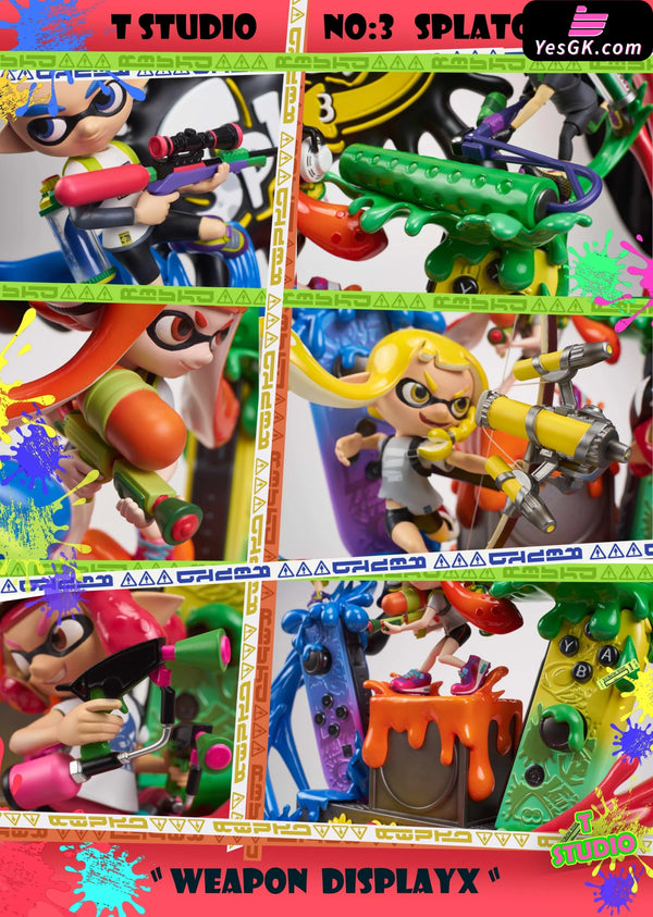 Splatoon Family Bucket GK Statue - T Studio [In-Stock] - Full Payment - Others