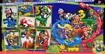 Splatoon Family Bucket GK Statue - T Studio [In-Stock] - Full Payment - Others