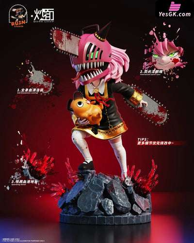 Spy x Family Anya cos Chainsaw Man GK Statue - CM Studio & RUIN Studio [Pre-Order] Chainsaw Man