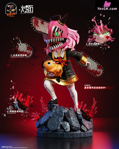 Spy x Family Anya cos Chainsaw Man GK Statue - CM Studio & RUIN Studio [Pre-Order] Chainsaw Man