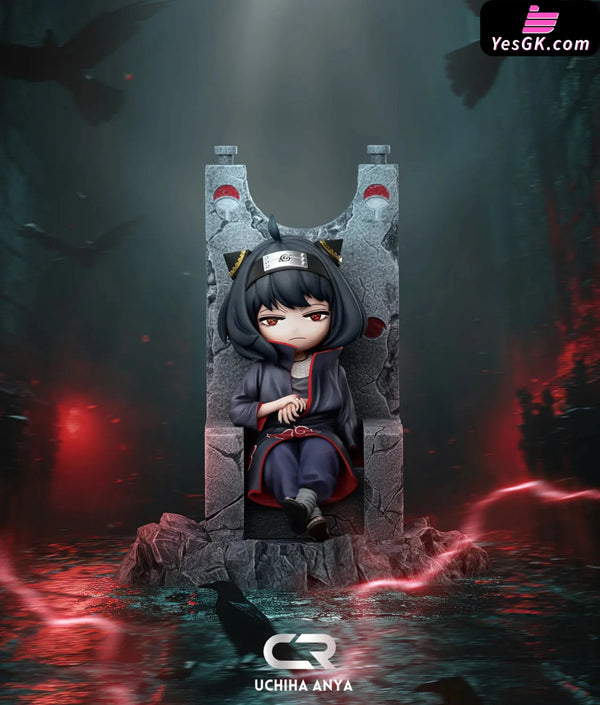Spy x Family Anya Cosplay Throne Uchiha Itachi GK Statue - CR Studio [In-Stock] - Full Payment / Black Color - SPY x