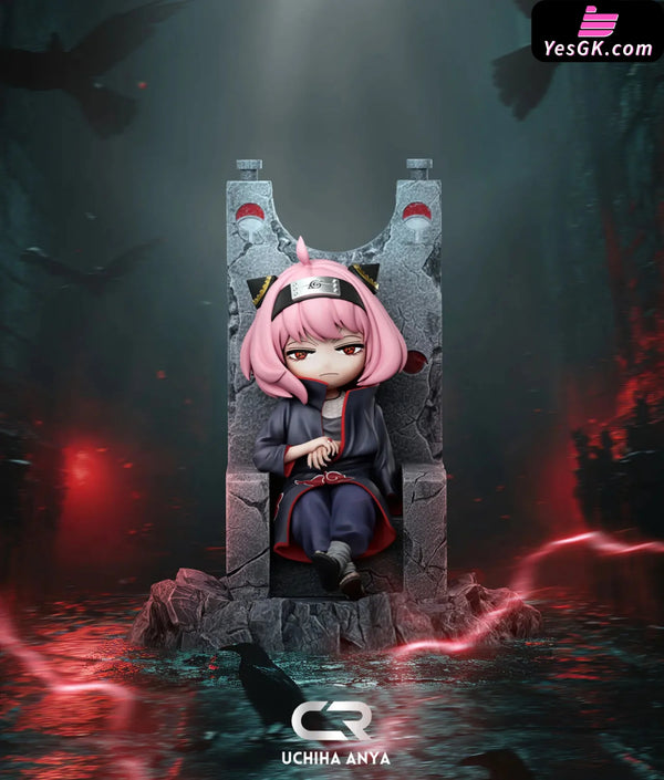 Spy x Family Anya Cosplay Throne Uchiha Itachi GK Statue - CR Studio [In-Stock] - Full Payment / Pink Color - SPY x