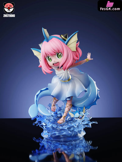 Spy x Family Anya Forger Cosplay Vaporeon GK Statue - ZH Studio [Pre-Order] Deposit / Blue color Green Eyes / pink Hair