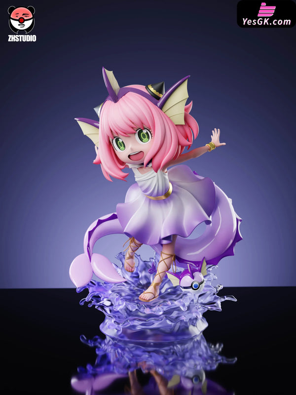 Spy x Family Anya Forger Cosplay Vaporeon GK Statue - ZH Studio [Pre-Order] Deposit / Purple Color Green Eyes / pink