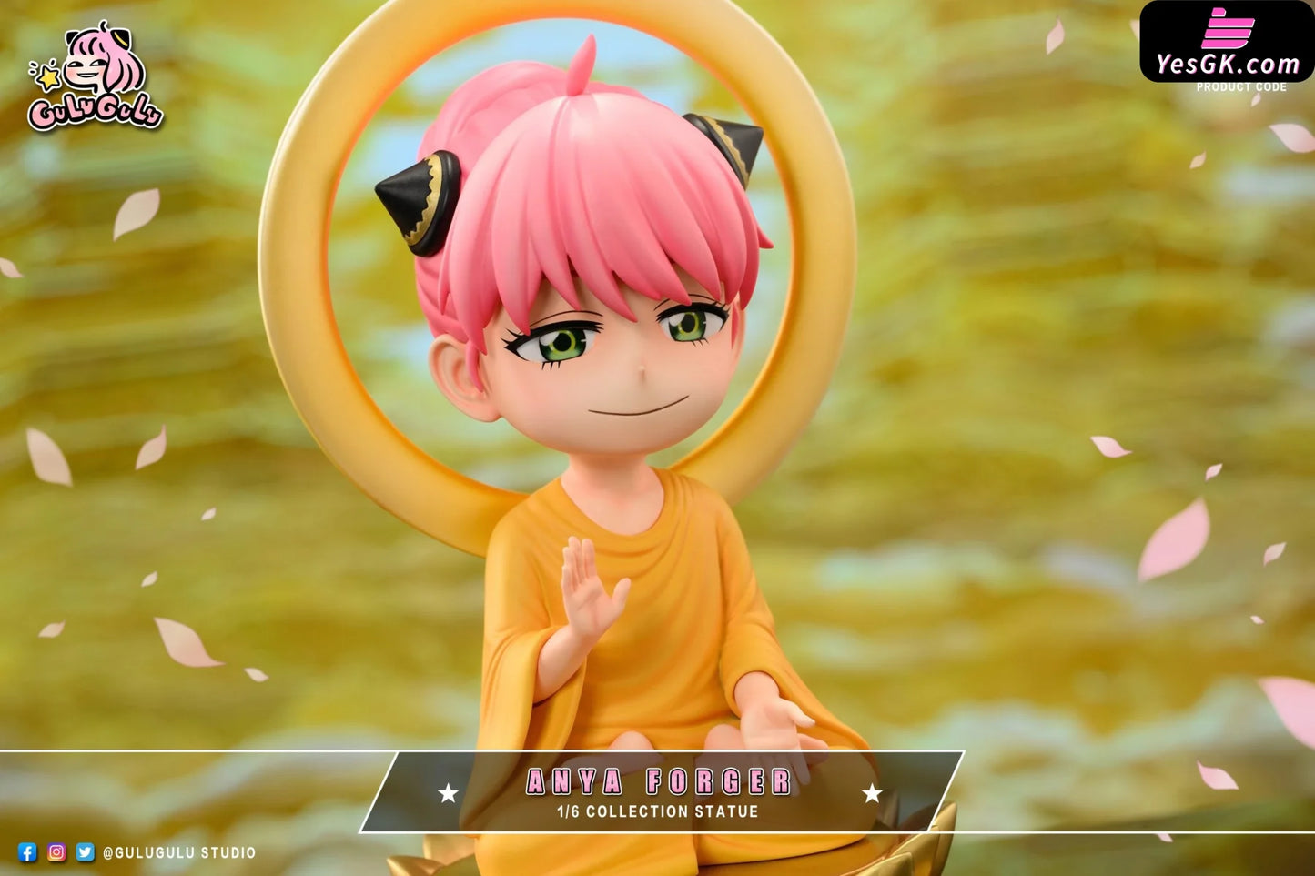 Spy X Family Eastern Mythology Series Anya Forger Cosplays Buddha Resin Statue - Gulugulu Studio