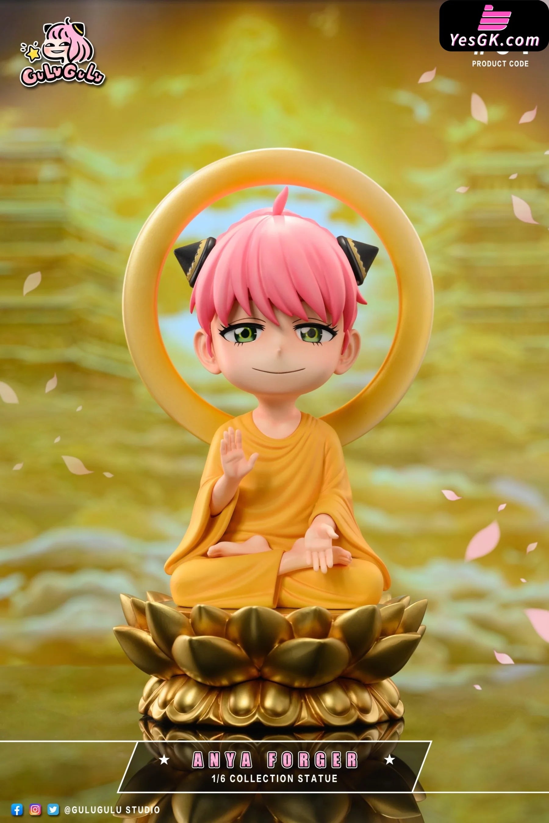 Spy X Family Eastern Mythology Series Anya Forger Cosplays Buddha Resin Statue - Gulugulu Studio